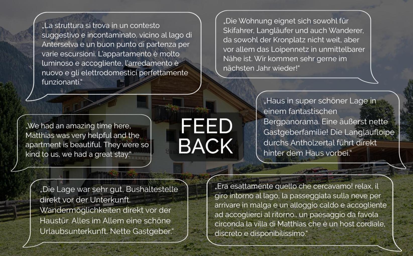 Apartments Nature Apis Landheim Anterselva di Mezzo Exterior foto